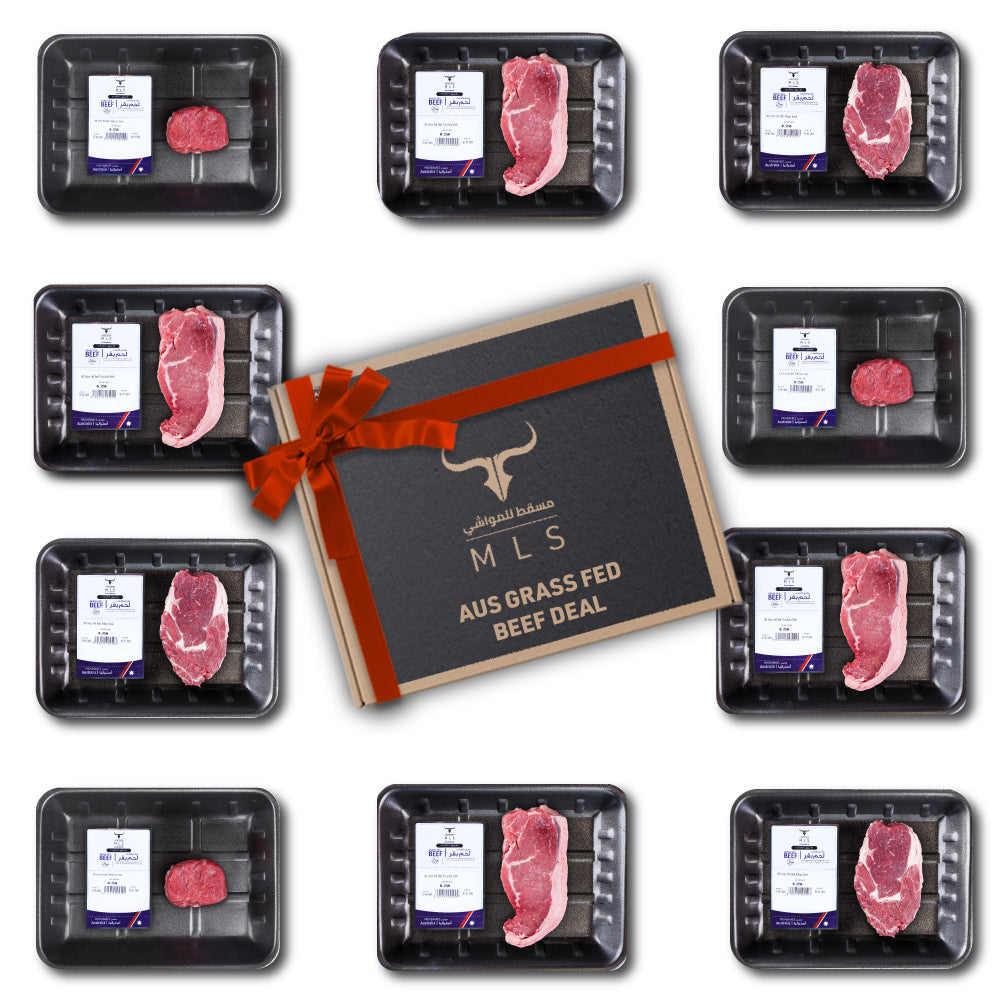 AUS Grass- Fed Beef Steaks Trio Box